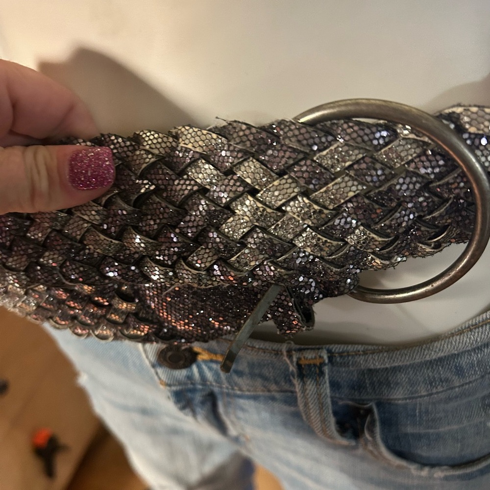 Woven Metallic Belt
